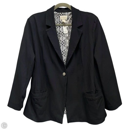 Blazer By Chicos In Black, Size: Xl