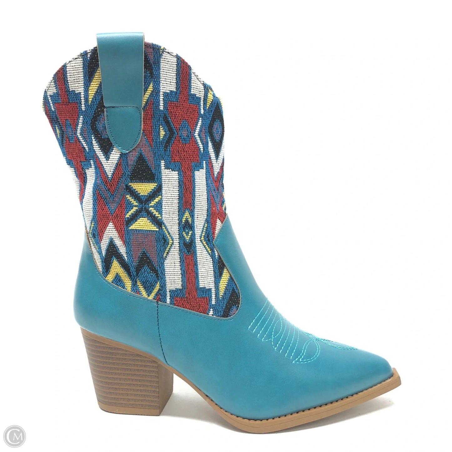 Boots Western By Clothes Mentor In Blue, Size: 6