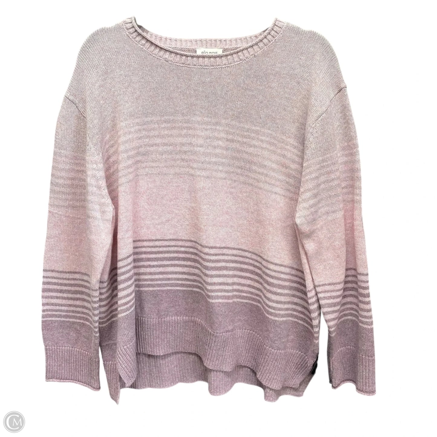 Sweater By Ella Moss In Pink & Purple, Size: Xl