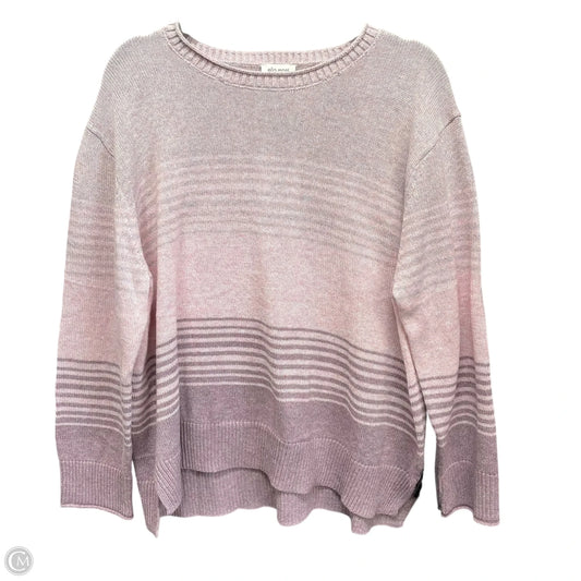 Sweater By Ella Moss In Pink & Purple, Size: Xl