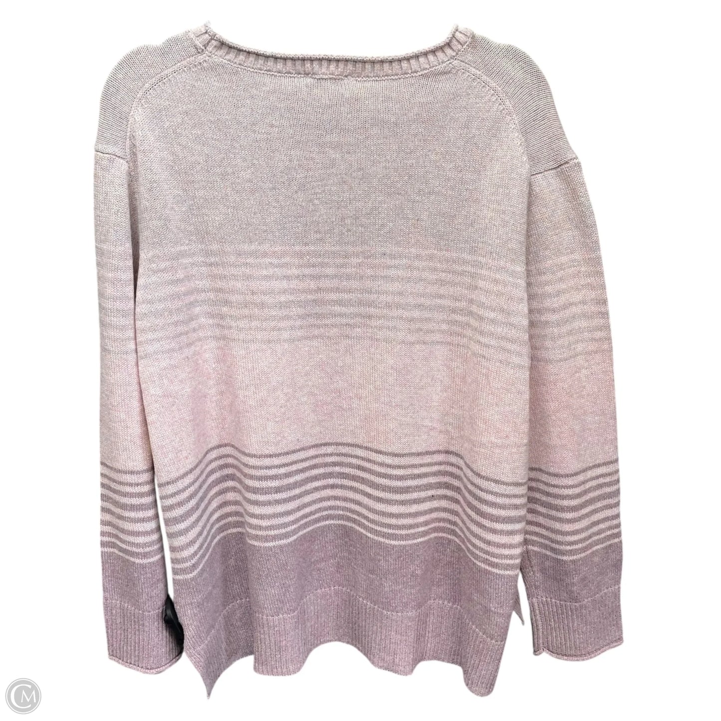 Sweater By Ella Moss In Pink & Purple, Size: Xl