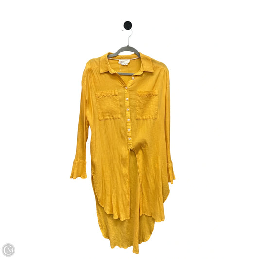 Tunic Long Sleeve By Anthropologie In Yellow, Size: Xs