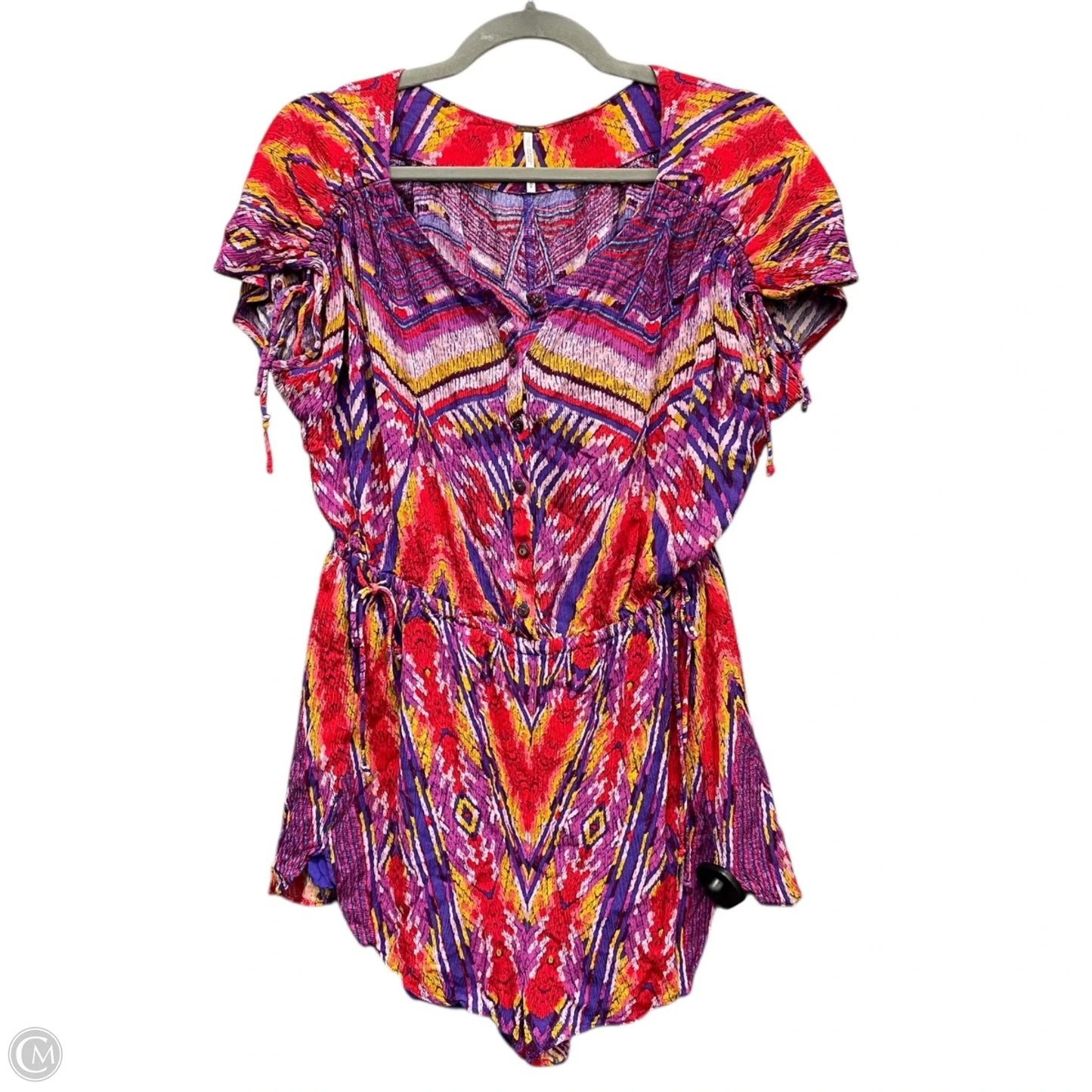 Romper By Free People In Purple & Red, Size: S