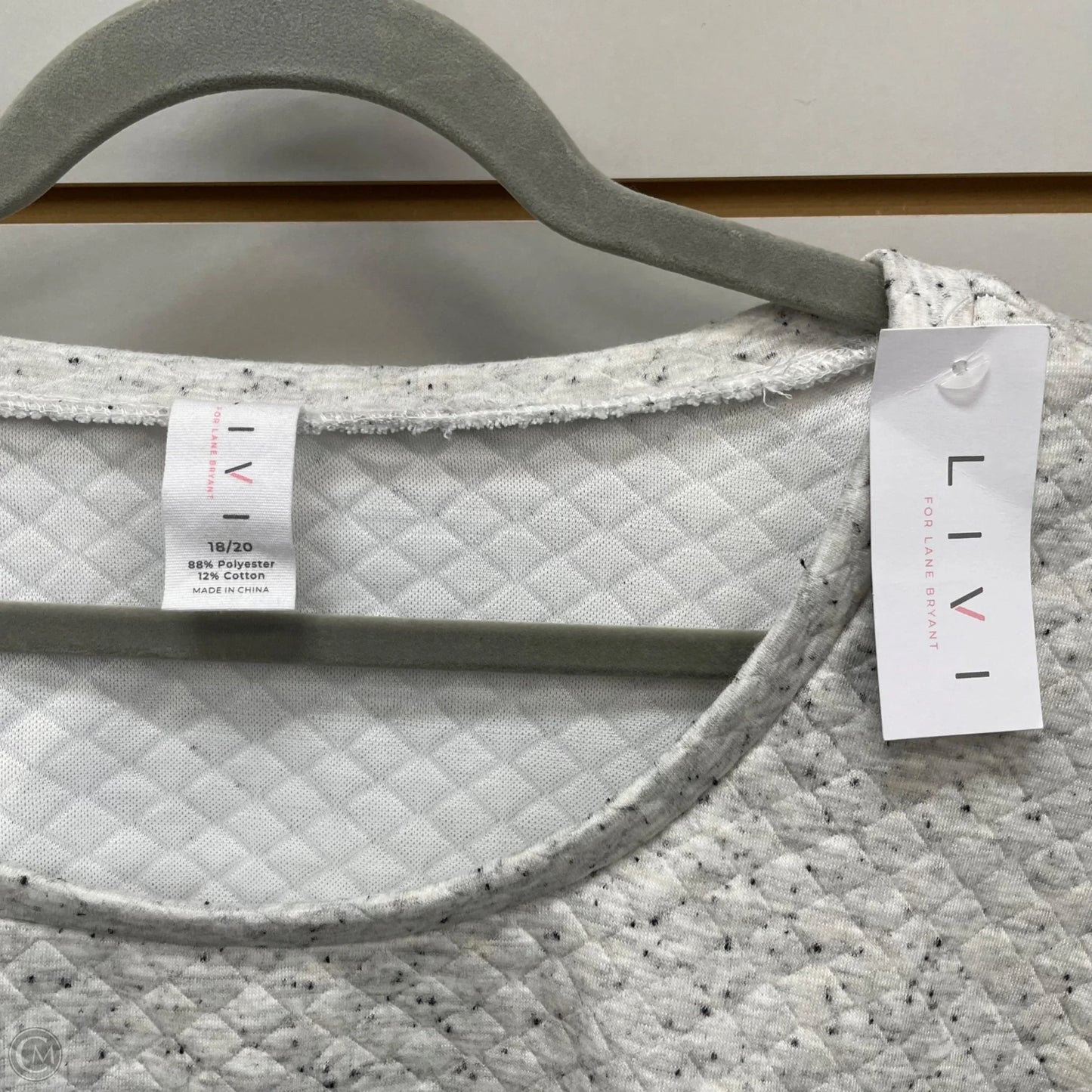 Sweater By Livi Active In Grey, Size: 1x