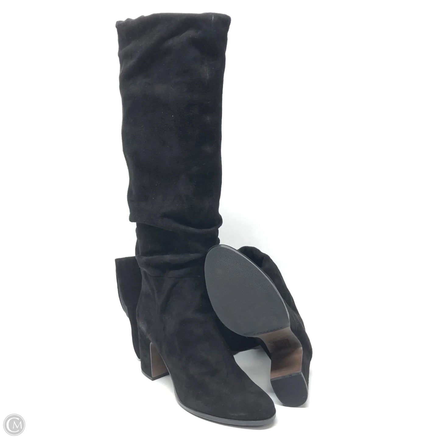 Boots Knee Heels By Cmb In Black, Size: 9.5