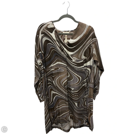 Dress Casual Short By Cmb In Brown & White, Size: S