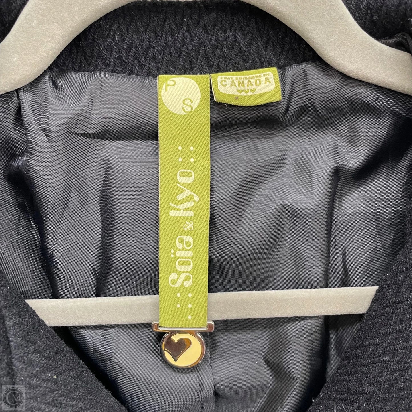 Coat Peacoat By Cmb In Black, Size: Sp