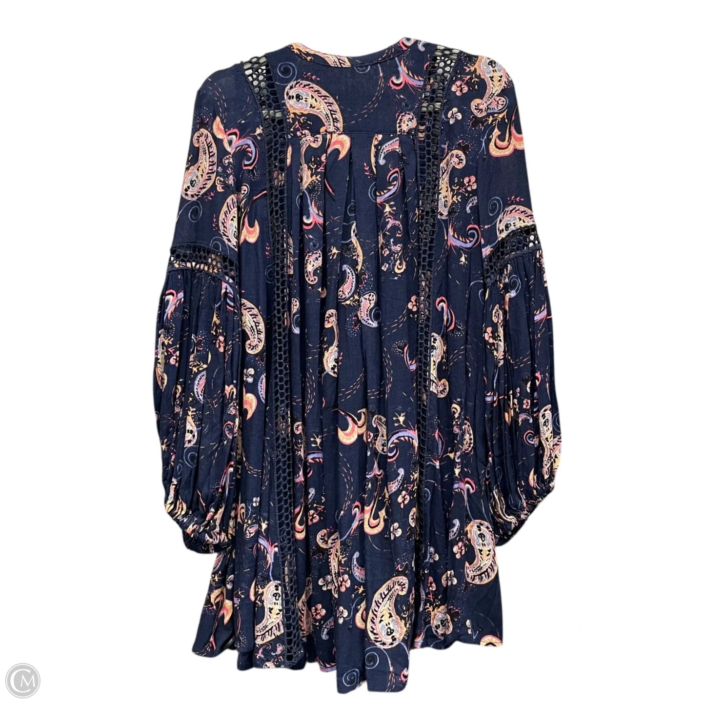 Tunic Long Sleeve By Free People In Navy, Size: S