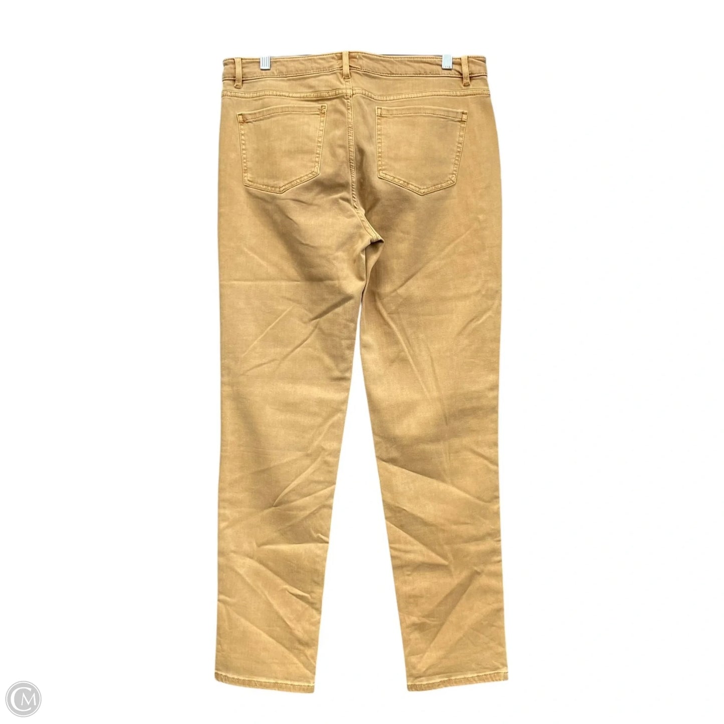 Jeans Straight By J. Jill In Tan, Size: 12