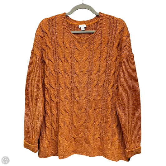 Sweater By J. Jill In Orange, Size: L