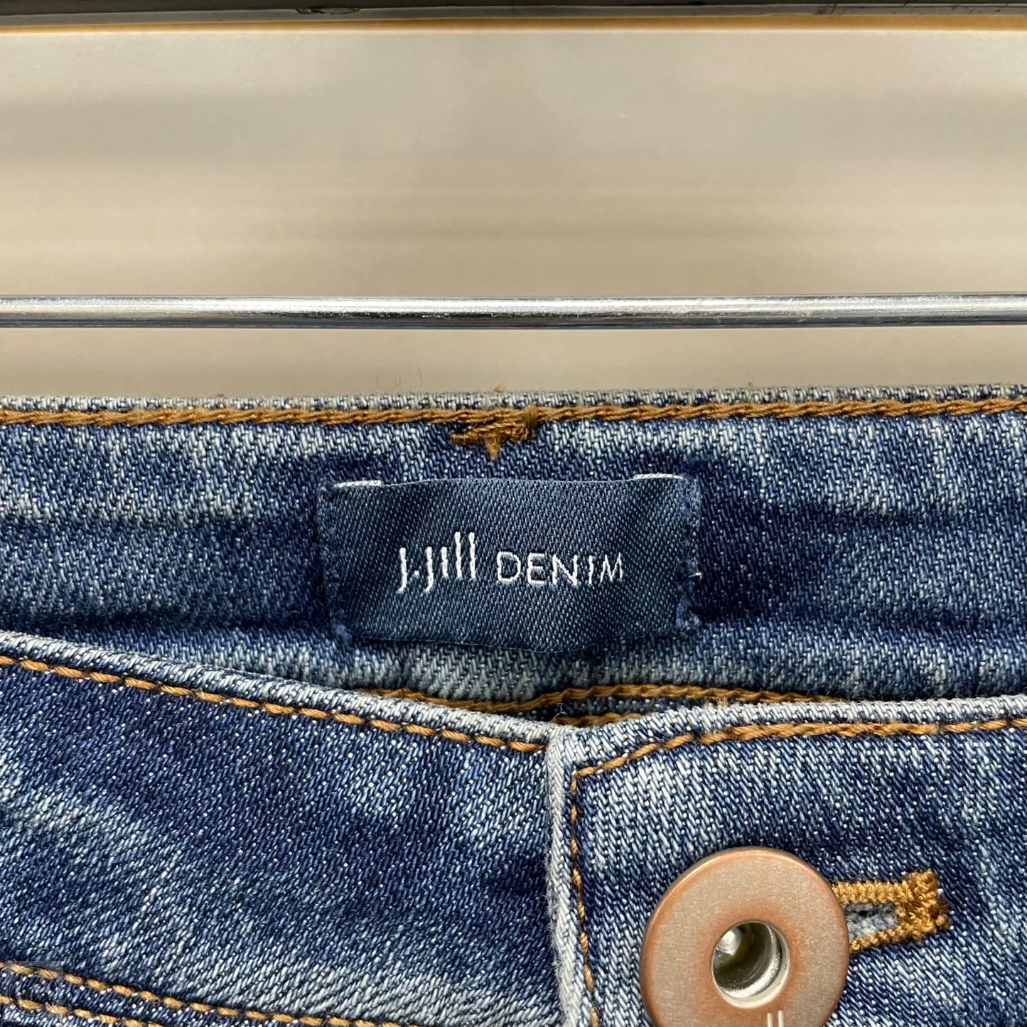 Jeans Skinny By J. Jill In Blue Denim, Size: 12