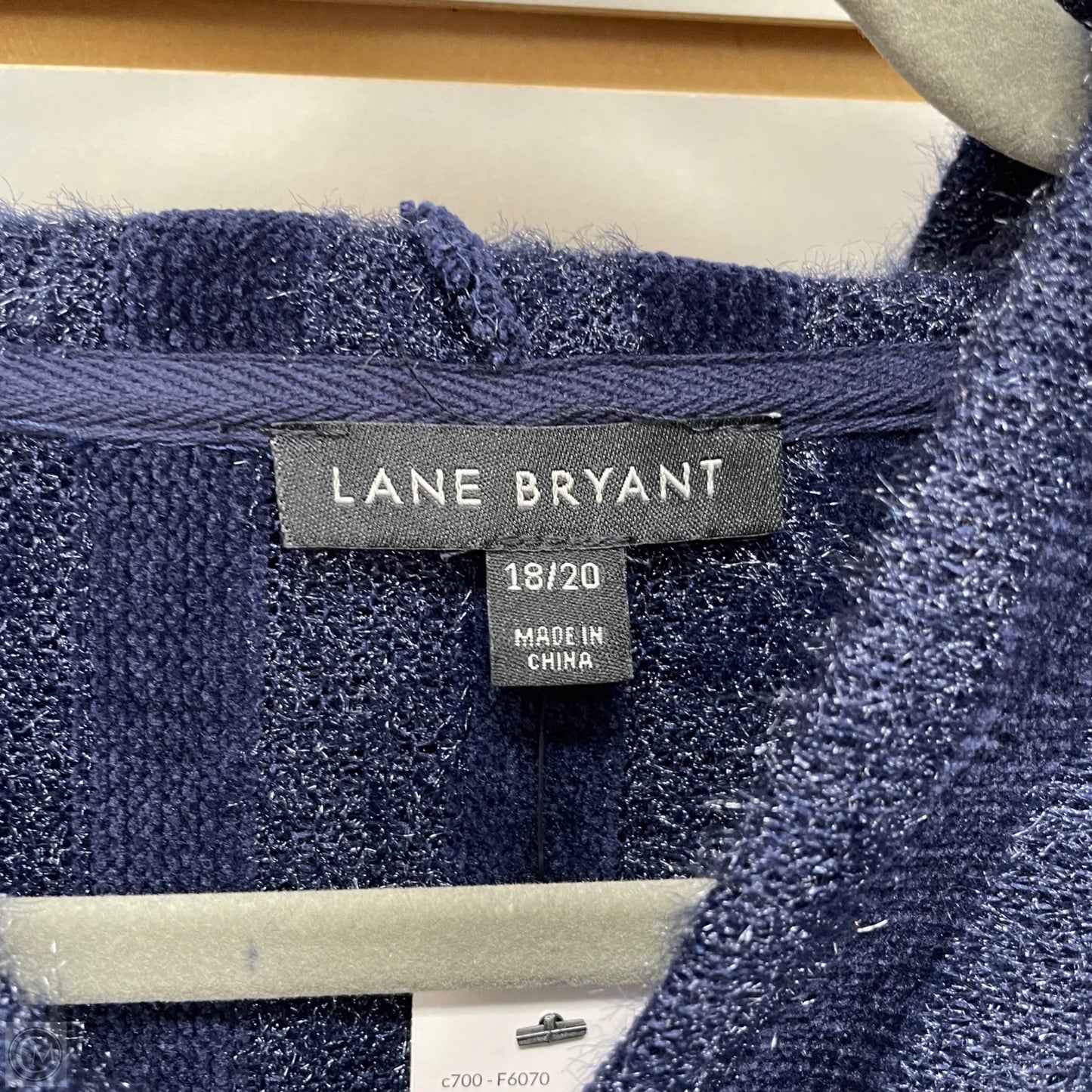 Sweatshirt Hoodie By Lane Bryant In Blue, Size: 1x