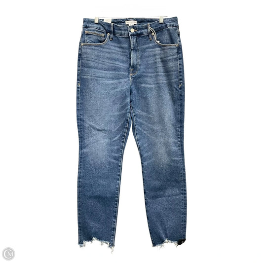 Jeans Skinny By Good American In Blue Denim, Size: 14