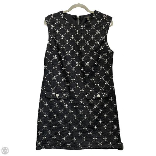 Dress Casual Short By City Studio In Black & Silver, Size: L