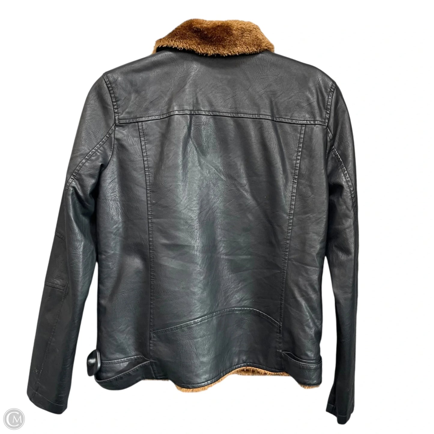 Jacket Moto By Baccini In Black, Size: S