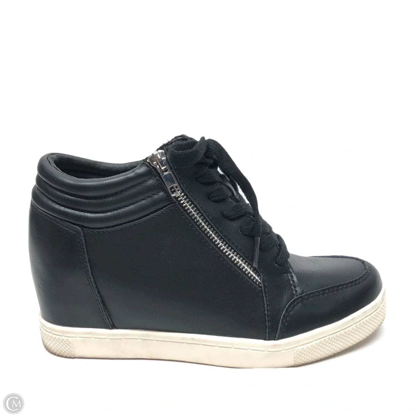 Shoes Heels Wedge By Torrid In Black, Size: 9.5