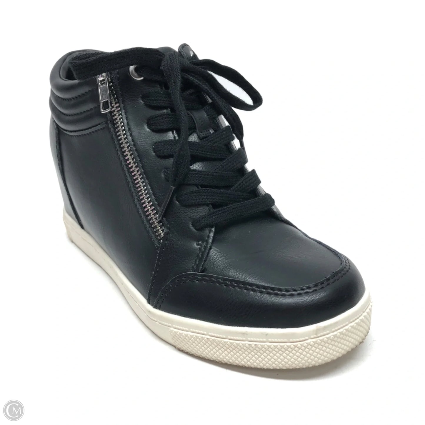 Shoes Heels Wedge By Torrid In Black, Size: 9.5