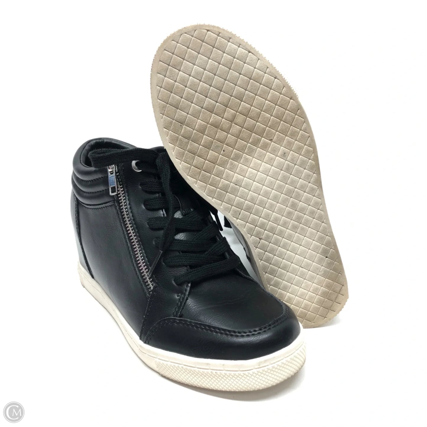 Shoes Heels Wedge By Torrid In Black, Size: 9.5