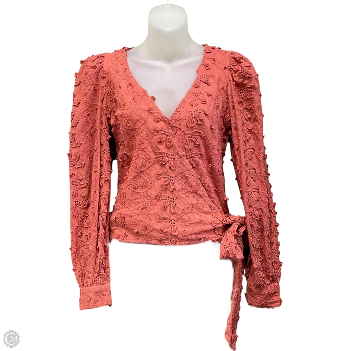 Top Long Sleeve By Anthropologie In Mauve, Size: 2