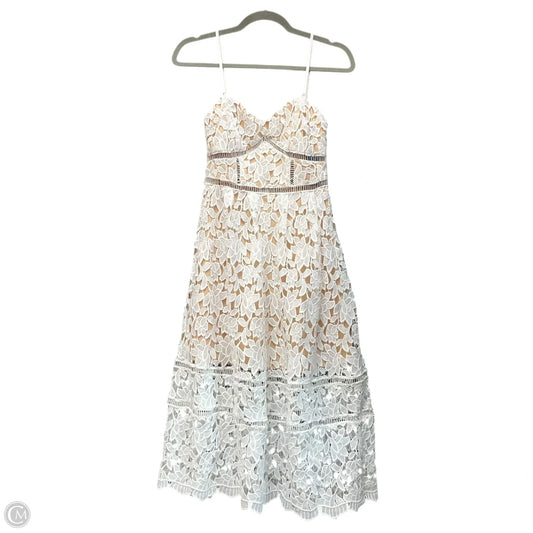 Dress Party Short By Lulus In Cream & White, Size: S