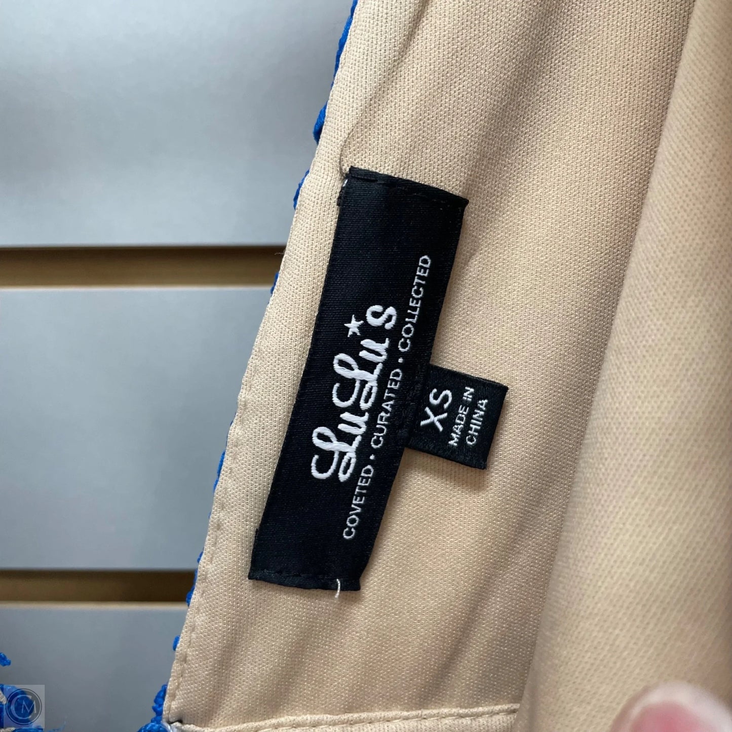 Dress Party Short By Lulus In Blue & Cream, Size: Xs