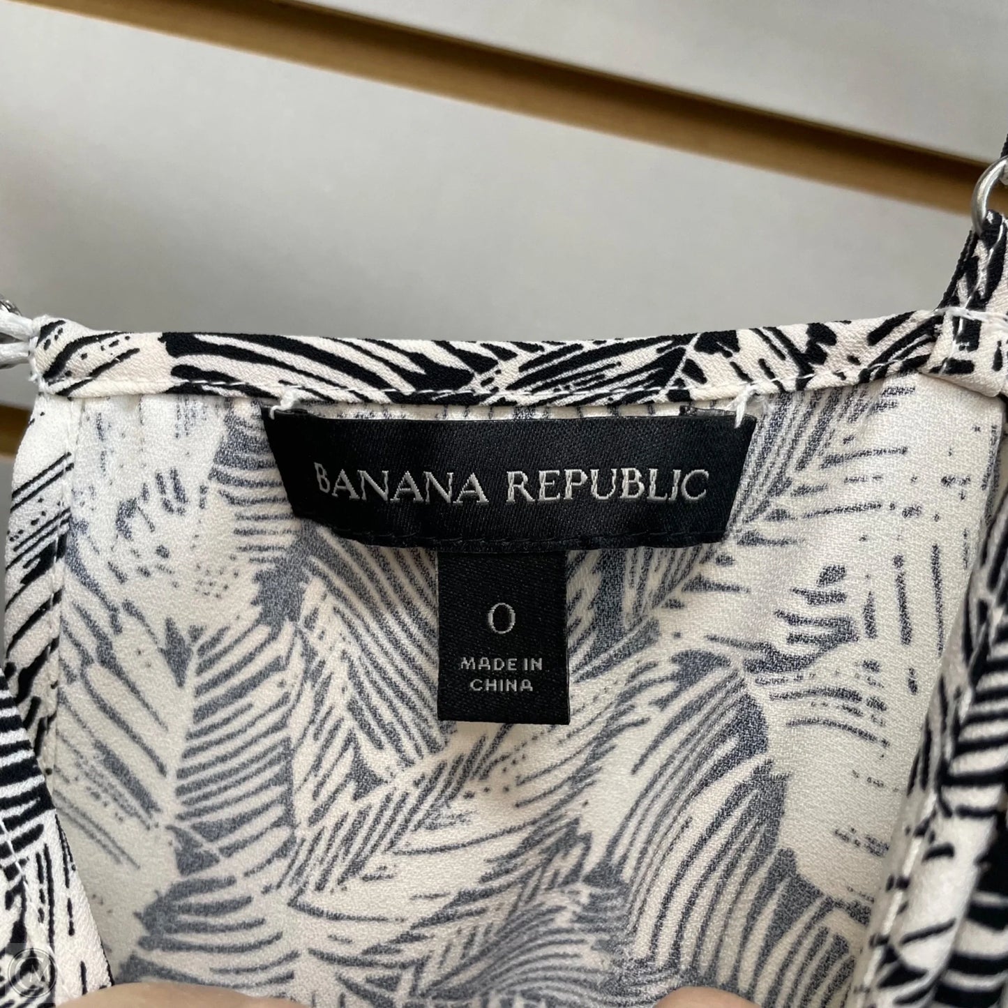 Jumpsuit By Banana Republic In Black & Cream, Size: 0