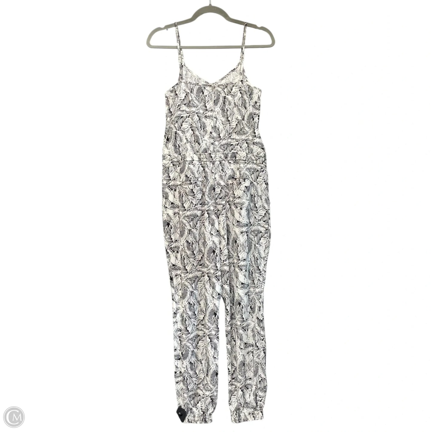 Jumpsuit By Banana Republic In Black & Cream, Size: 0