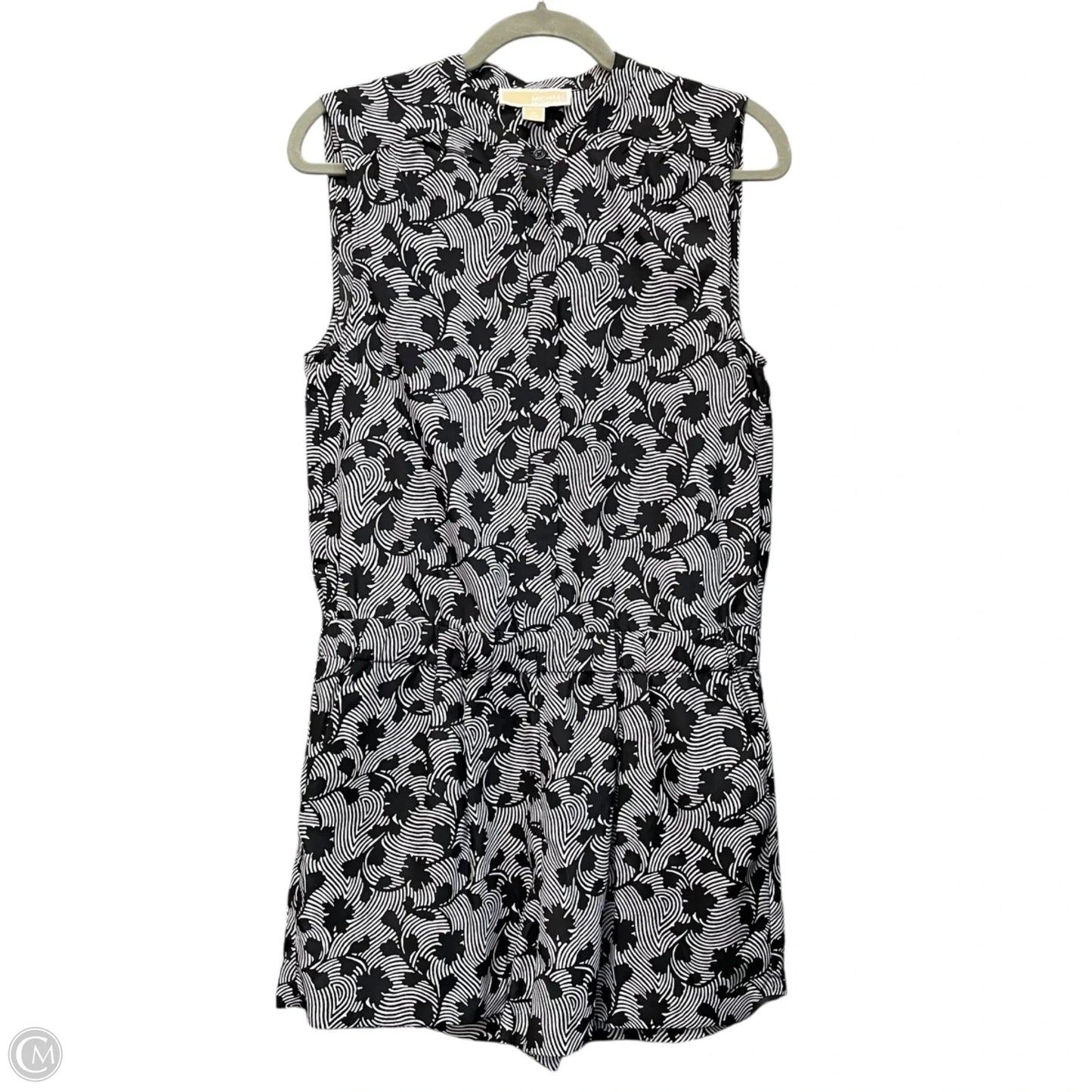 Romper By Michael By Michael Kors In Black & White, Size: M