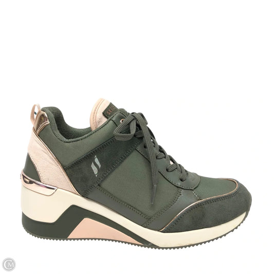 Shoes Sneakers Platform By Skechers In Green, Size: 9.5
