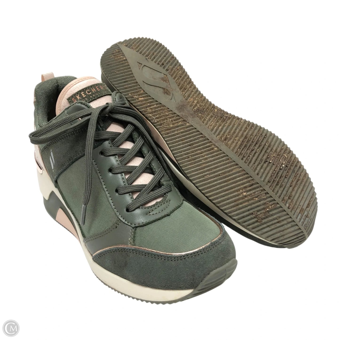 Shoes Sneakers Platform By Skechers In Green, Size: 9.5