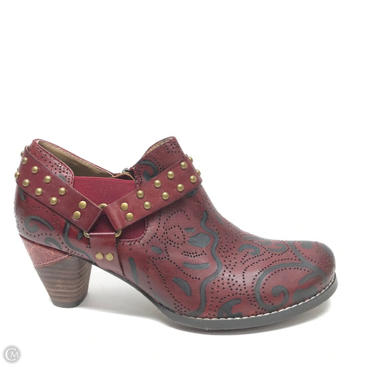Shoes Heels Block By Spring Step In Red, Size: 10