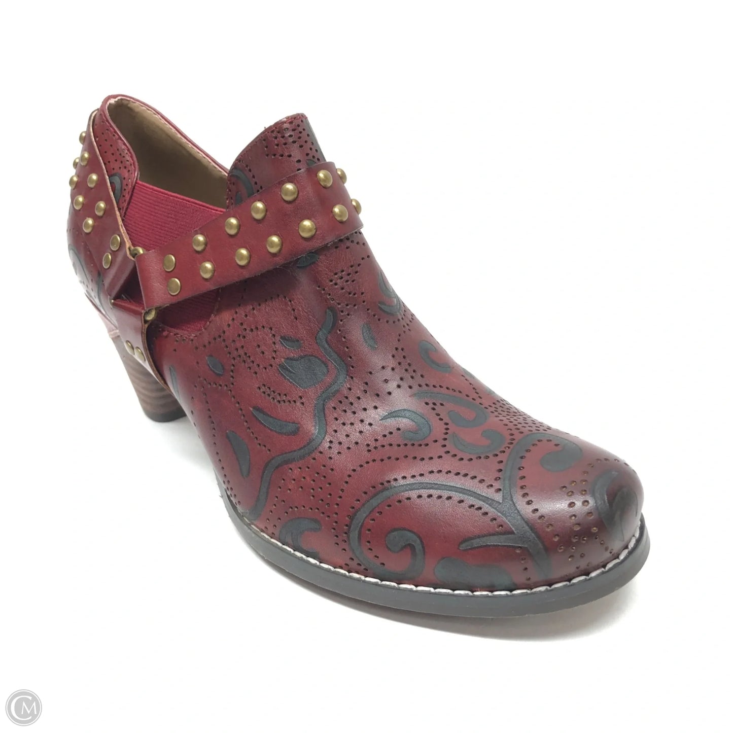 Shoes Heels Block By Spring Step In Red, Size: 10