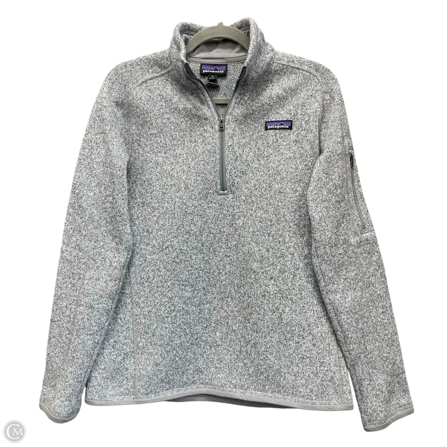 Jacket Fleece By Patagonia In Grey, Size: M