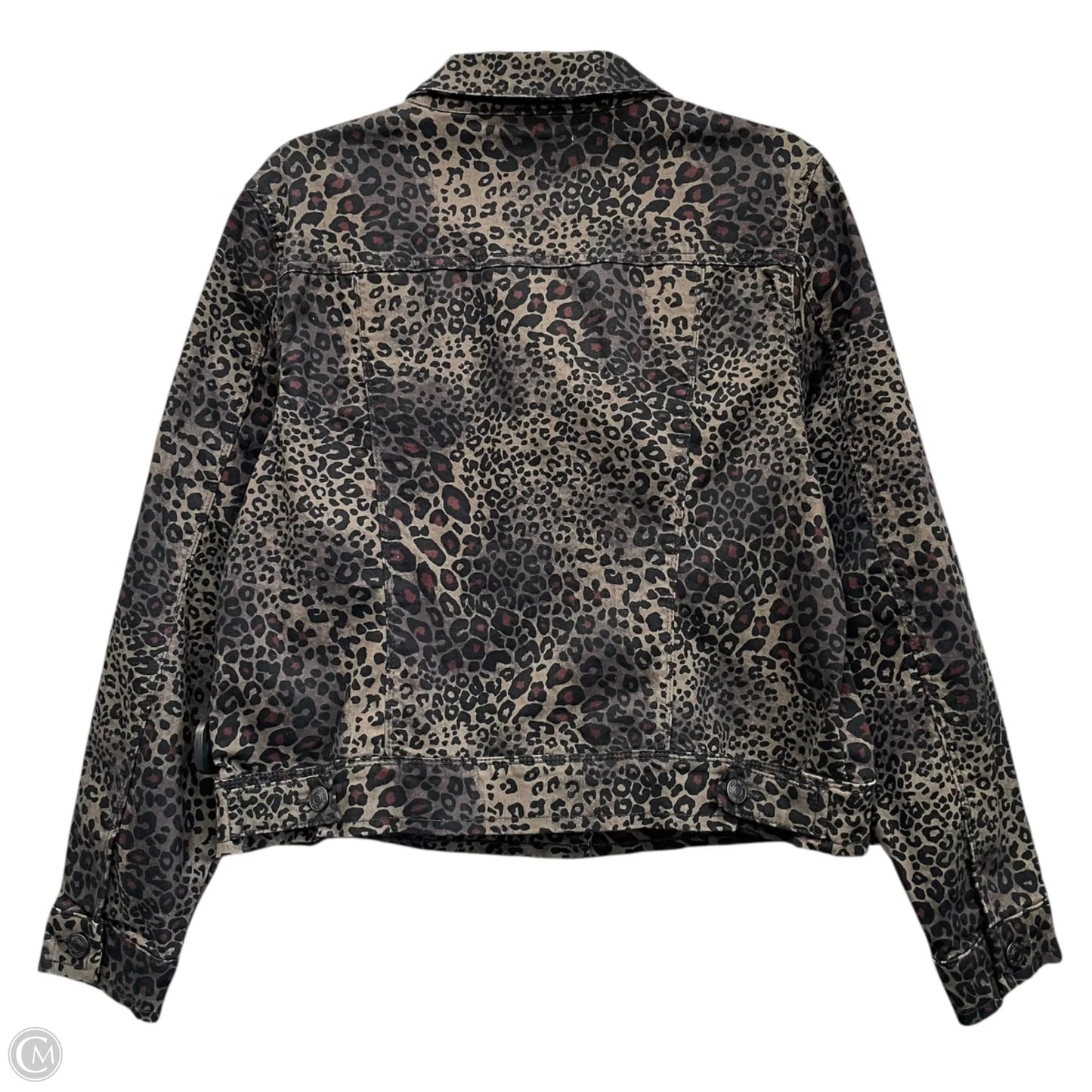 Jacket Shirt By Nine West In Brown, Size: L