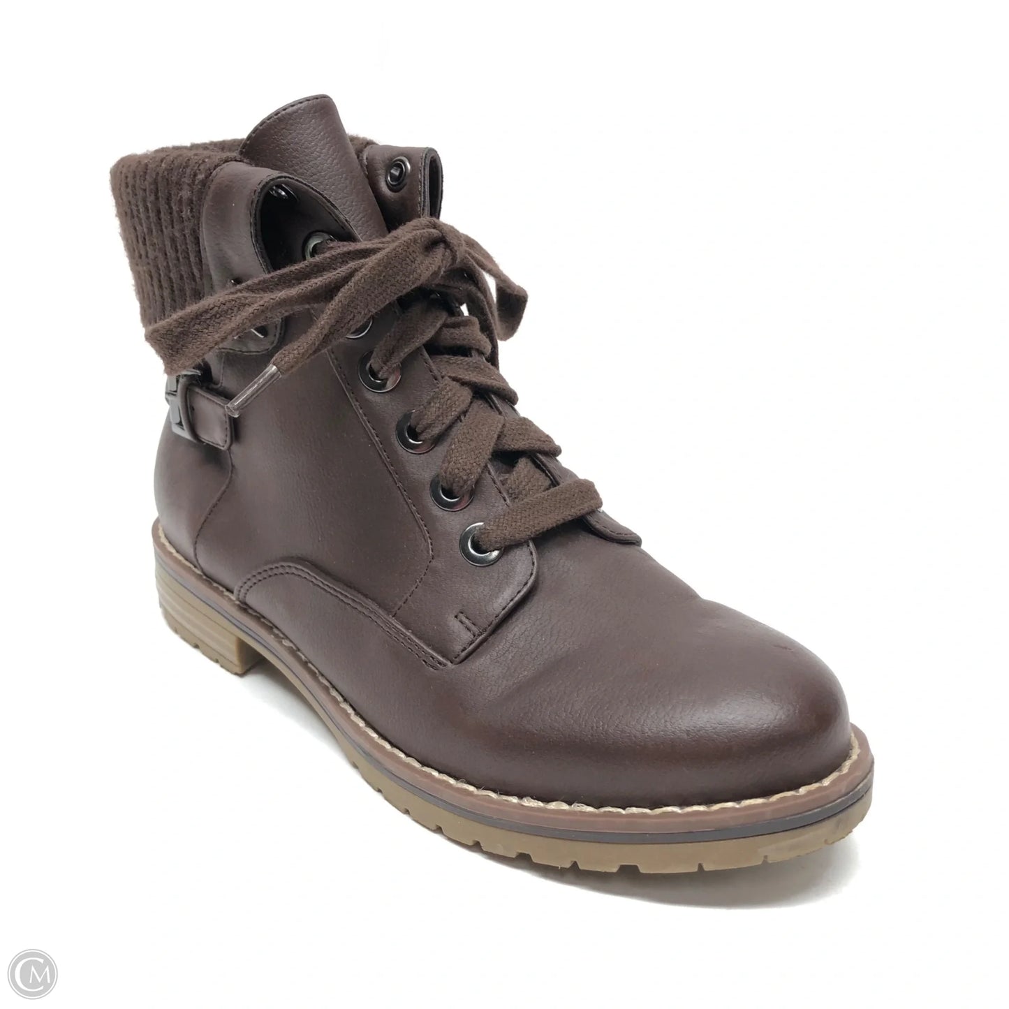 Boots Ankle Flats By Tommy Hilfiger In Brown, Size: 8