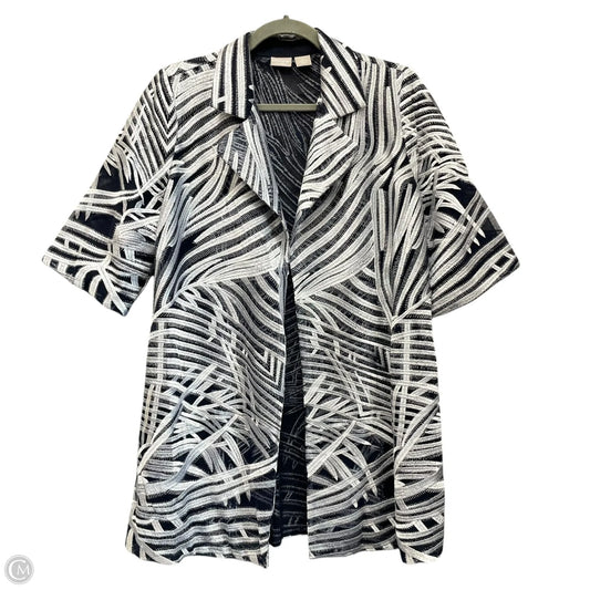 Jacket Other By Chicos In Blue & White, Size: M