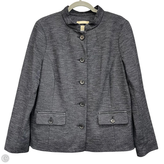 Blazer By Talbots In Black & Grey, Size: L