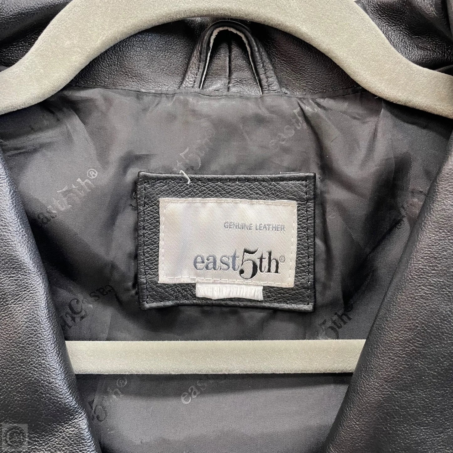 Jacket Leather By East 5th In Black, Size: L