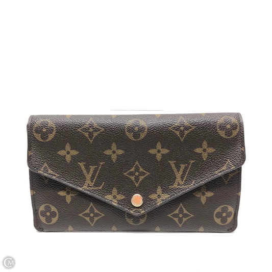 Wallet Luxury Designer By Louis Vuitton, Size: Medium