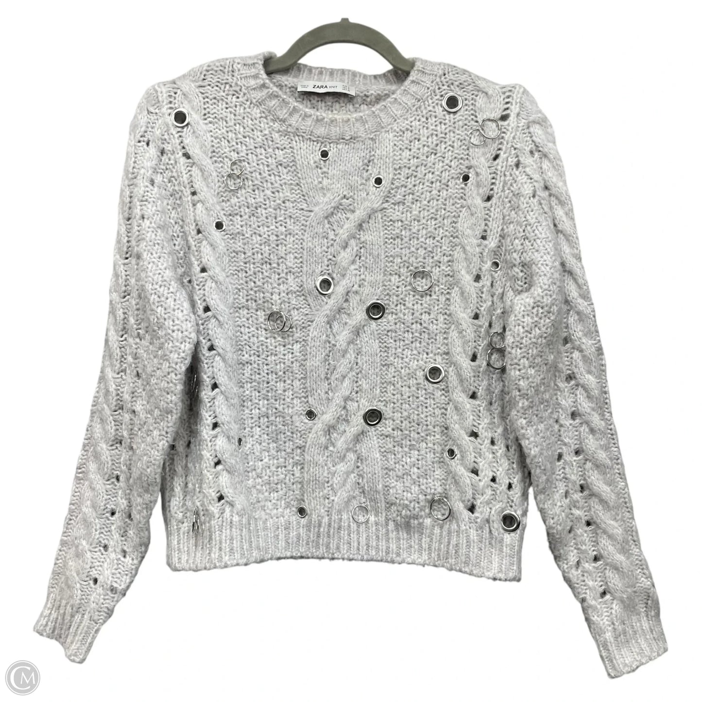 Sweater By Zara In Grey, Size: S