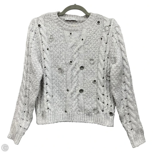 Sweater By Zara In Grey, Size: S