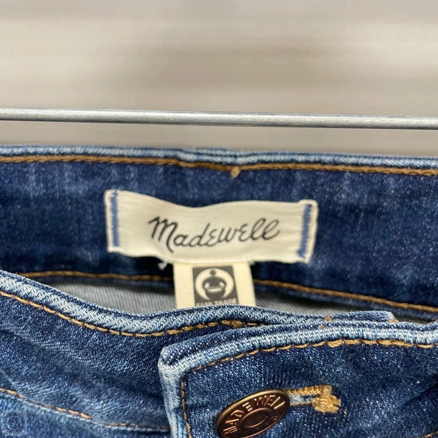 Jeans Skinny By Madewell In Blue Denim, Size: 8
