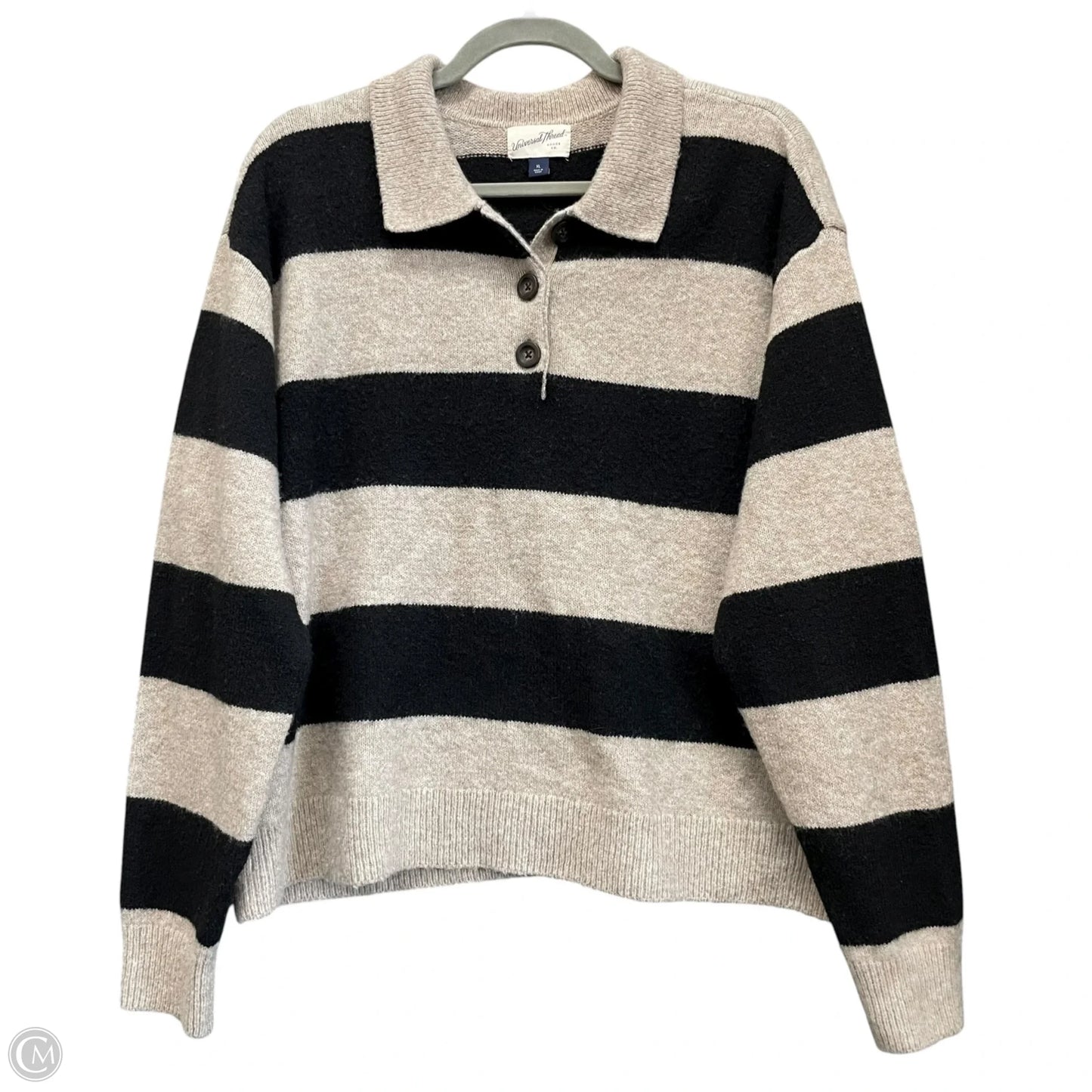 Sweater By Universal Thread In Black & Cream, Size: Xl