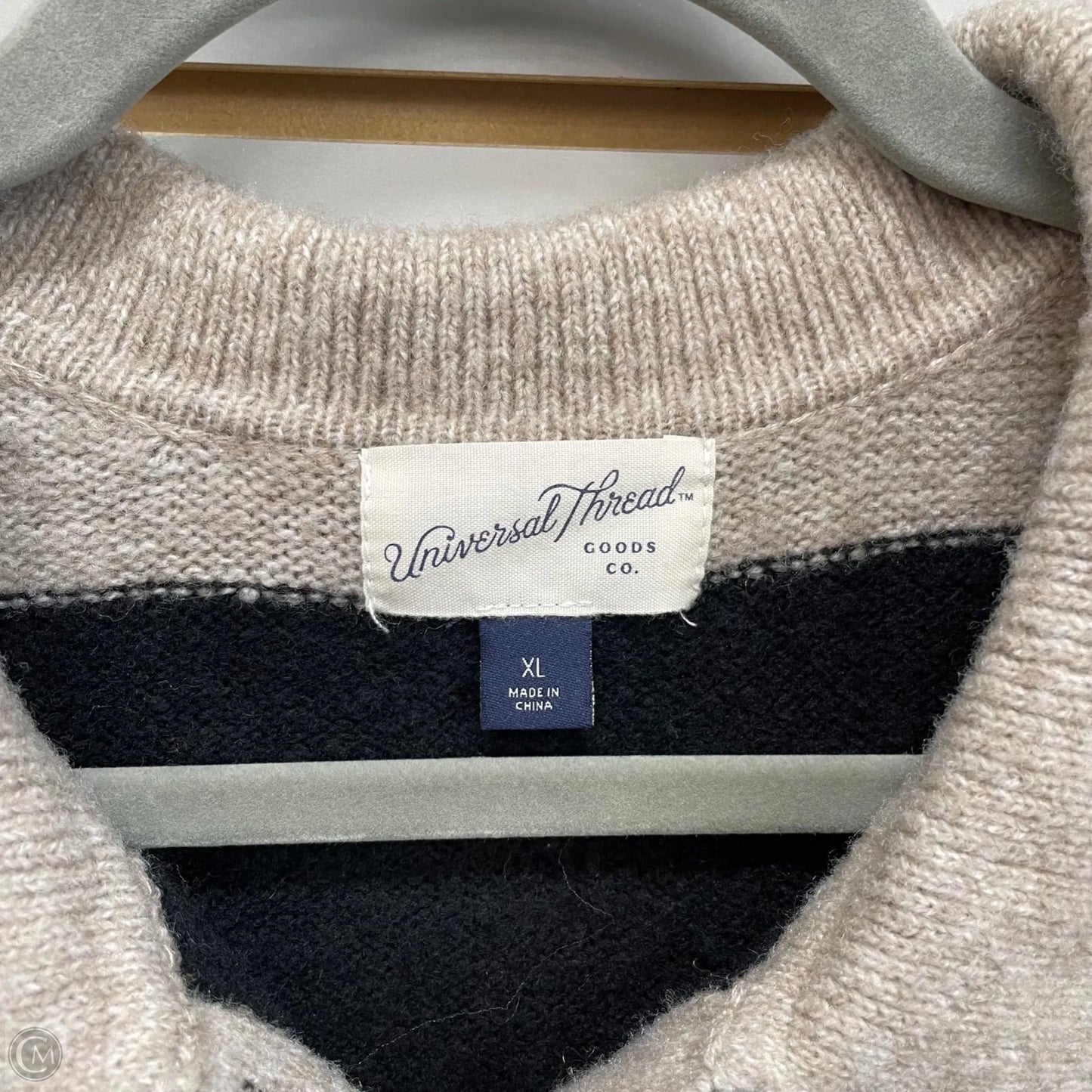 Sweater By Universal Thread In Black & Cream, Size: Xl