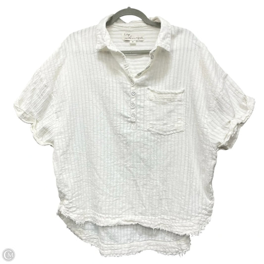 Top Short Sleeve By Vintage Havana In White, Size: M