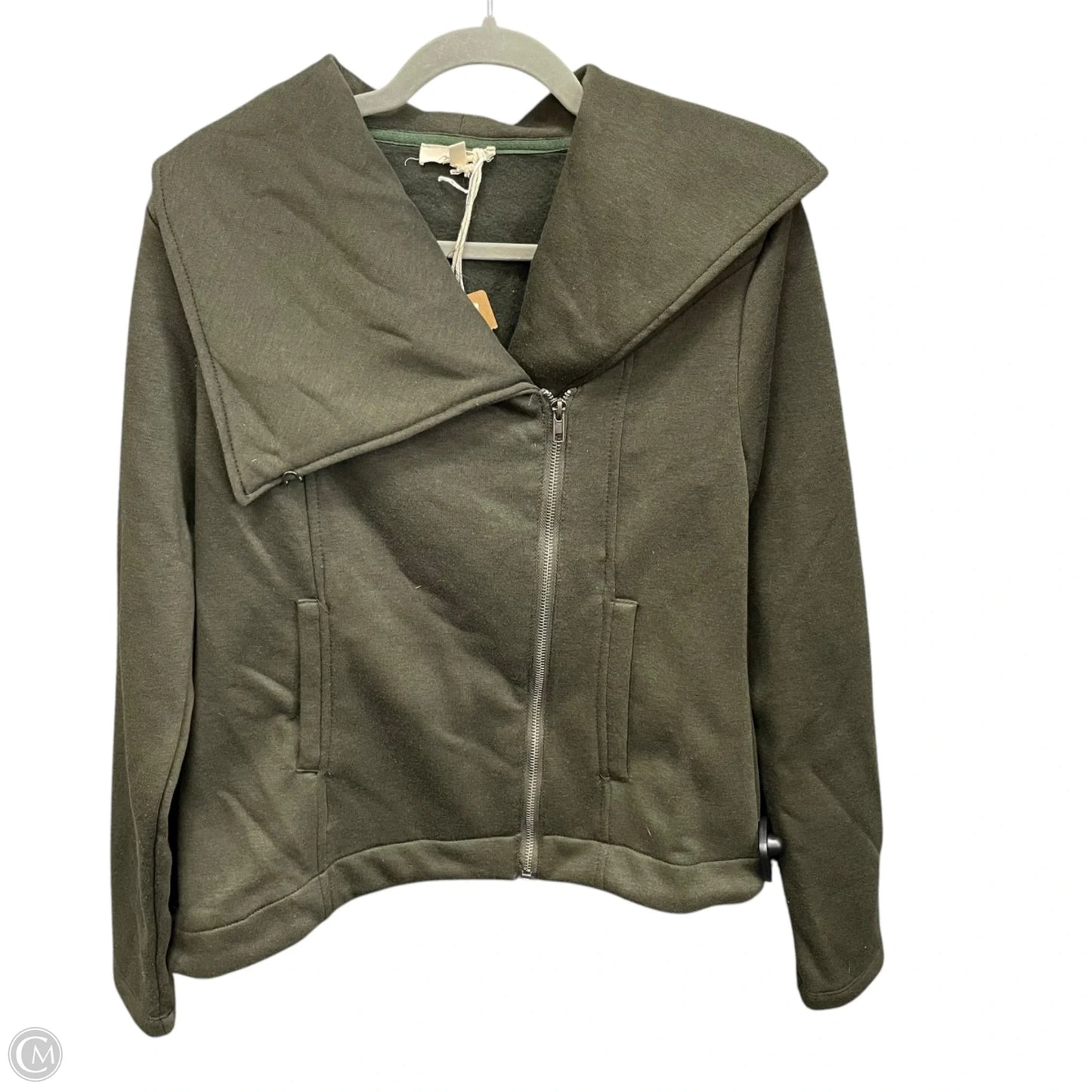 Jacket Moto By Mystree In Green, Size: M