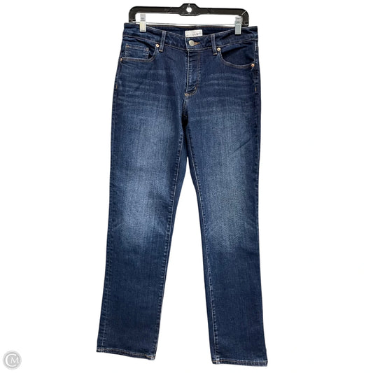 Jeans Straight By Loft In Blue Denim, Size: 8