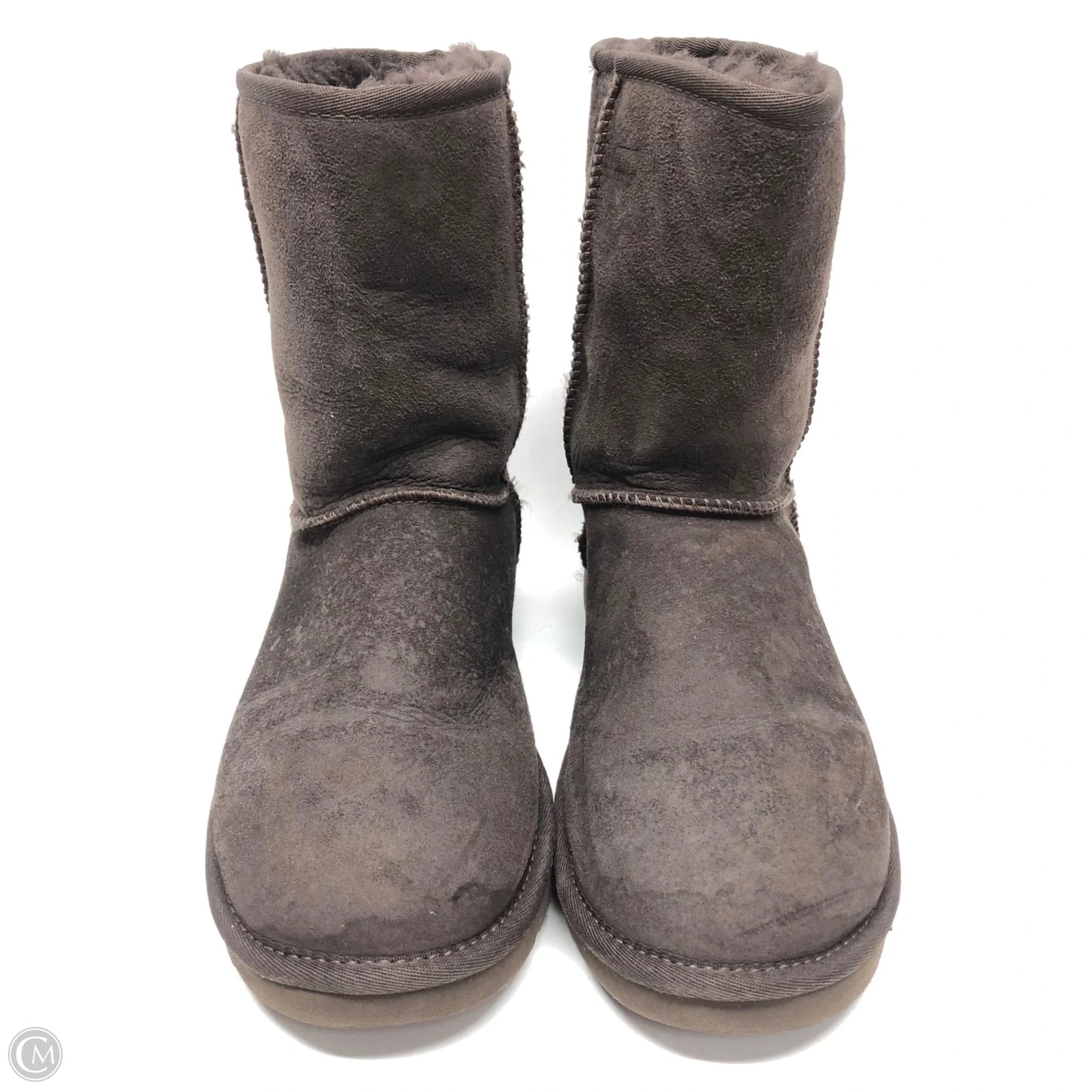 Boots Designer By Ugg In Brown, Size: 7