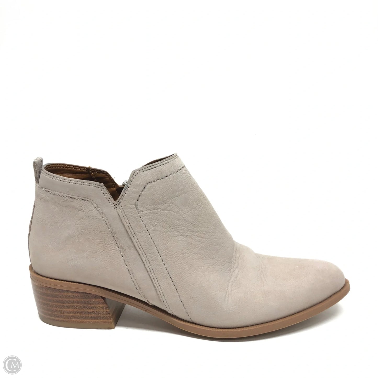 Boots Ankle Heels By Franco Sarto In Grey, Size: 8