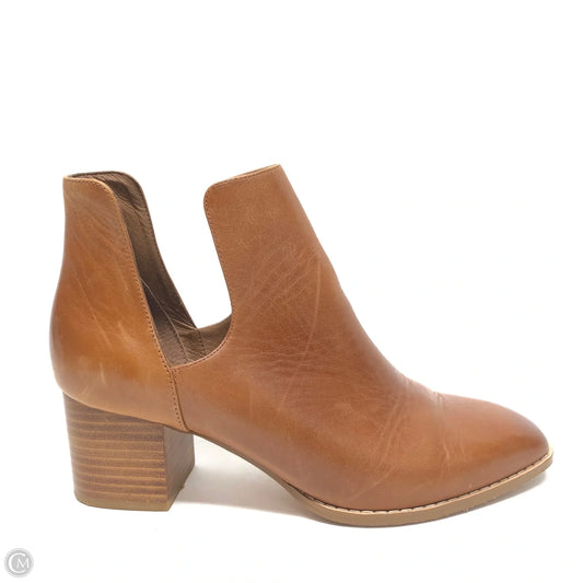 Boots Ankle Heels By Cmc In Brown, Size: 8